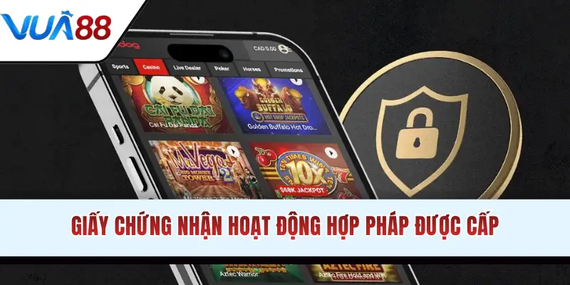 Giấy chứng nhận hoạt động casino hợp lệ